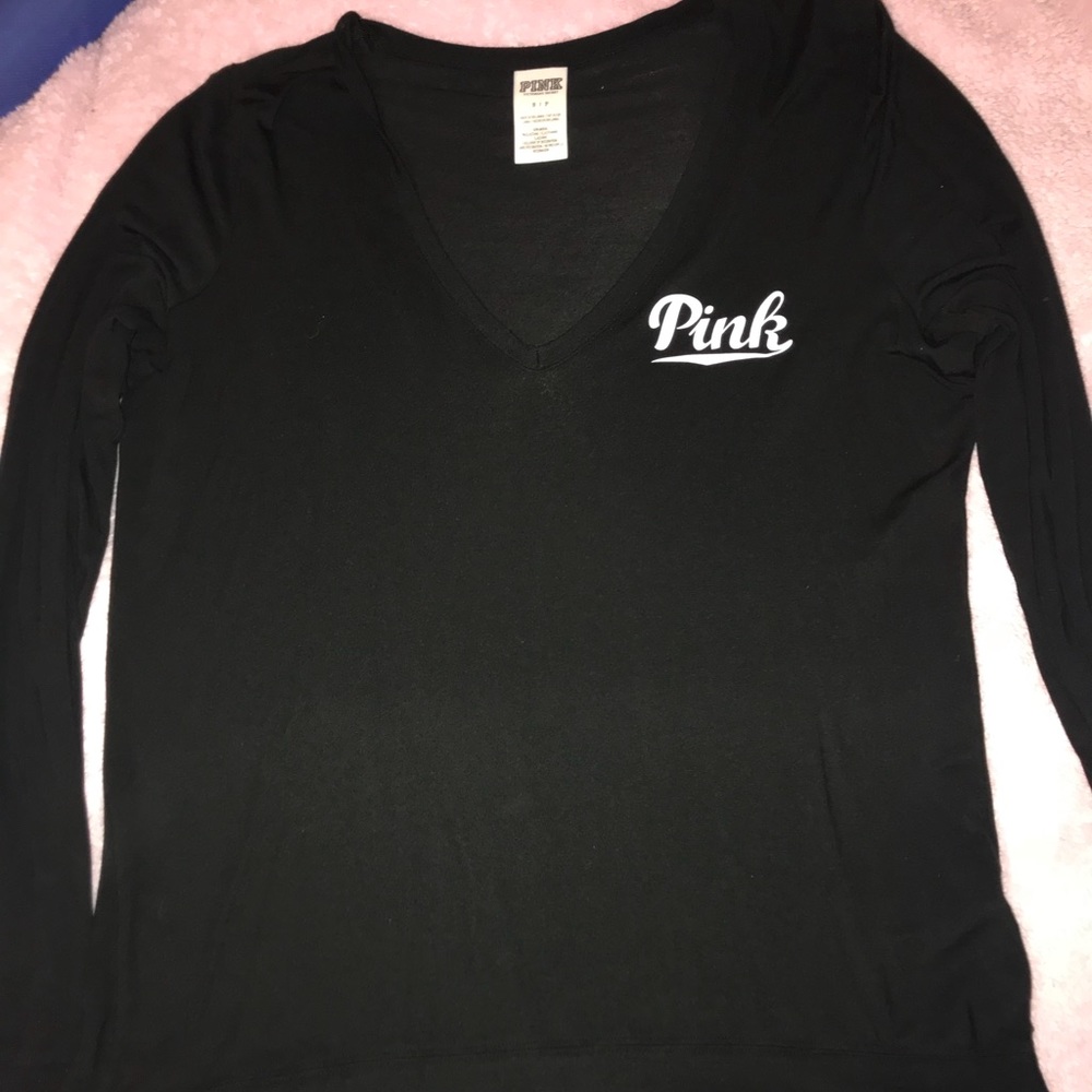 Black long sleeve PINK SHIRT